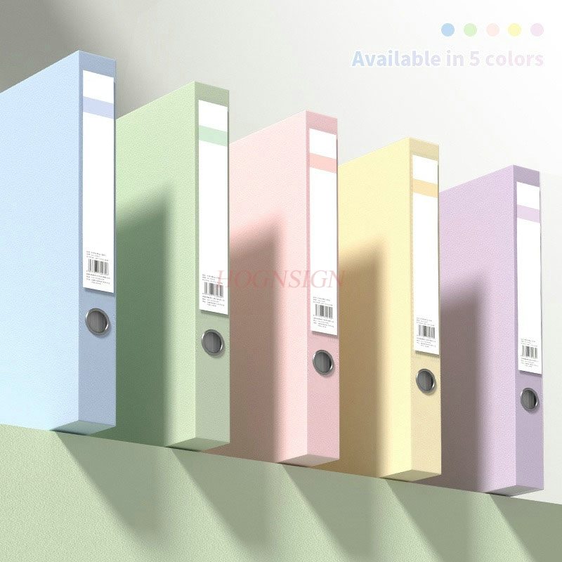 Archive Box Set - 5 ชิ้น/เซ็ต กล่องเก็บเอกสาร กล่องเอกสารแบบพับได้ อุปกรณ์สำนักงาน กล่องข้อมูลโมรันดี