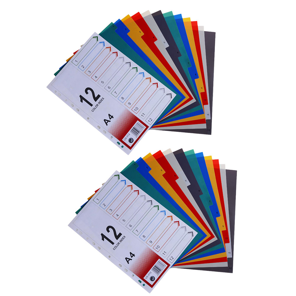 Tab Divider A4 - กระดาษแบ่งหน้า 2 ชิ้น แบบกว้างพิเศษ สำหรับแฟ้ม A4