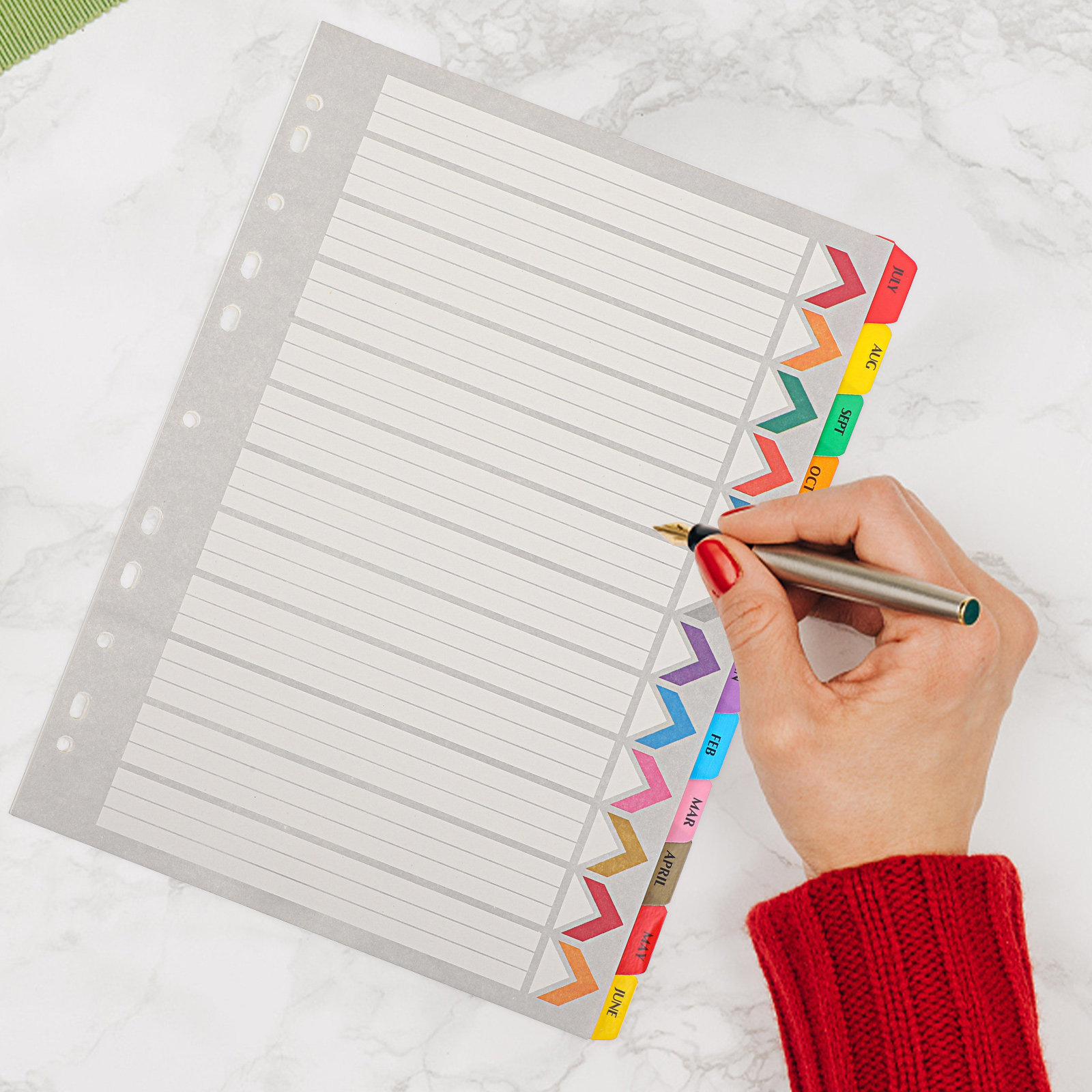 แผ่นแบ่งเอกสาร 12 แผ่น แบบถอดไ - Tab Divider A4 บทวิจารณ์และราคา