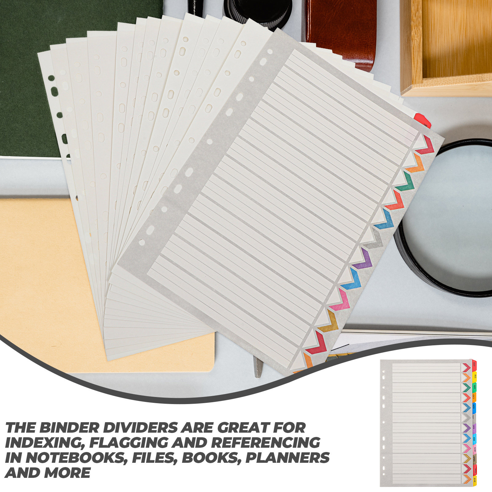 แผ่นแบ่งเอกสาร 12 แผ่น แบบถอดไ - Tab Divider A4 บทวิจารณ์และราคา