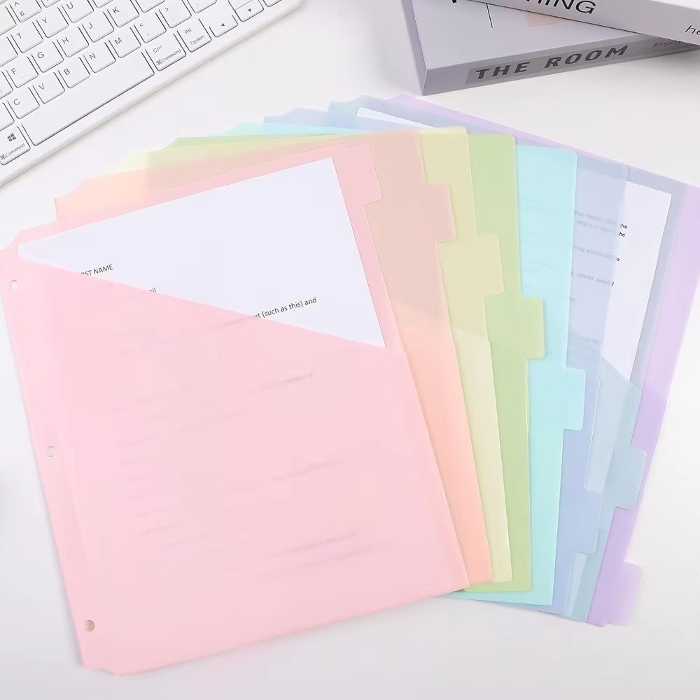 แผ่นแบ่งแฟ้มทนทาน ทำจากพลาสติก - Tab Divider A4 บทวิจารณ์และราคา