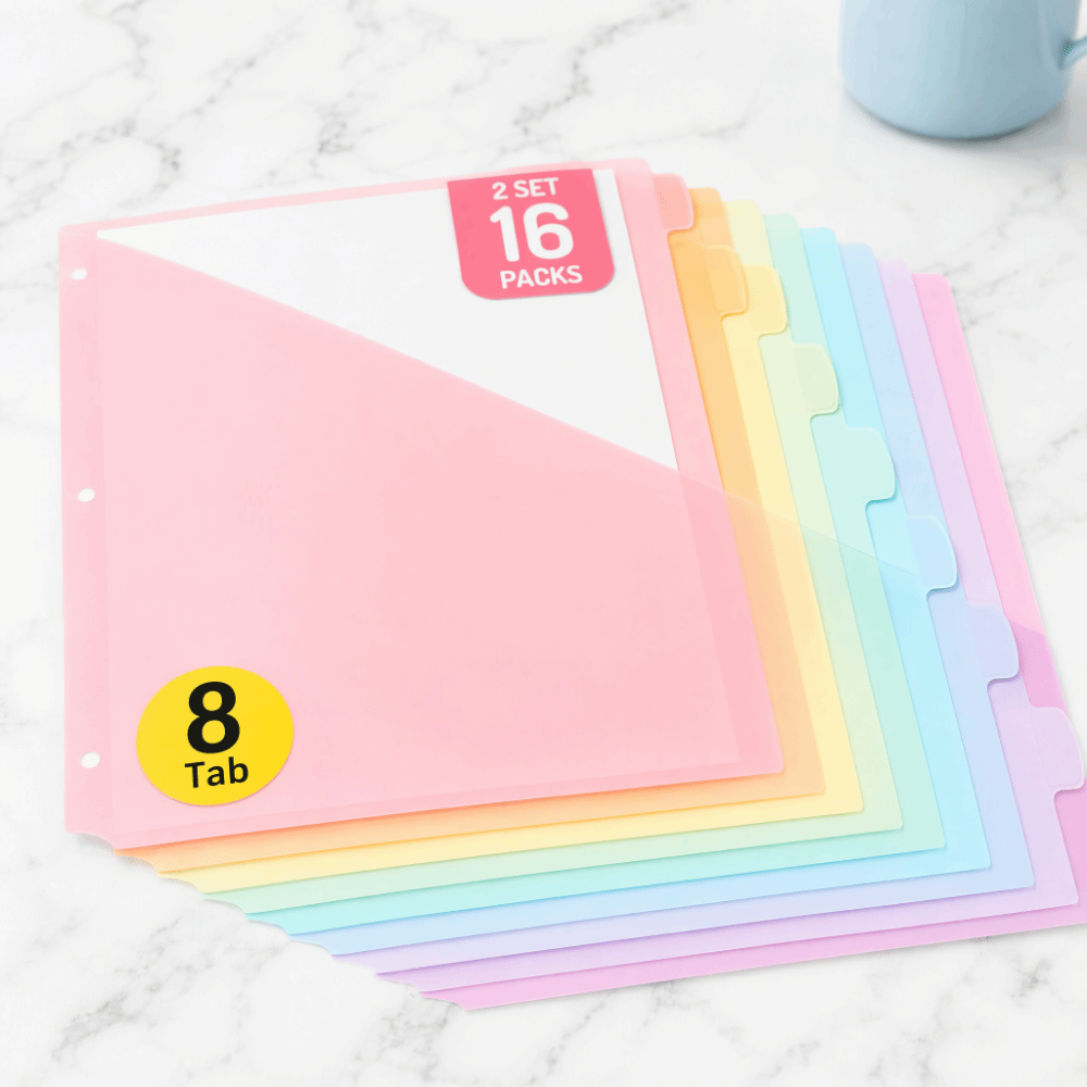 แผ่นแบ่งแฟ้มทนทาน ทำจากพลาสติก - Tab Divider A4 บทวิจารณ์และราคา
