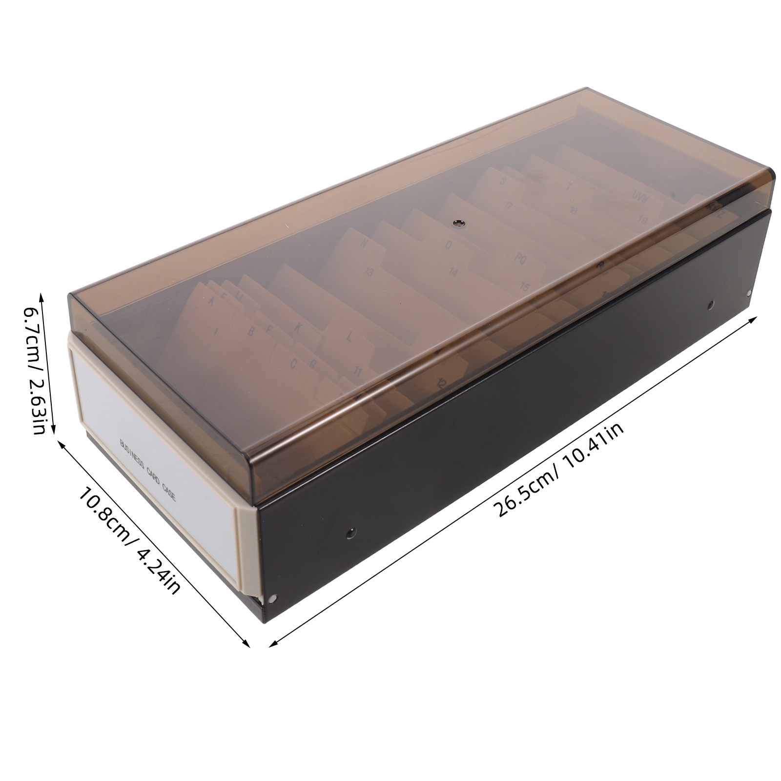 กล่องเก็บนามบัตรขนาดใหญ่ สีดำ  - Index Card Holder บทวิจารณ์และราคา