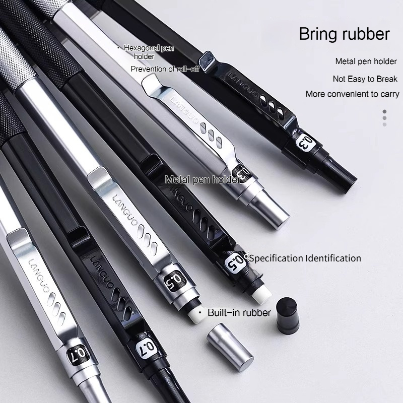 Languo ดินสออัตโนมัติยางลบโลหะ - Mechanical Pencil 0.3 บทวิจารณ์และราคา