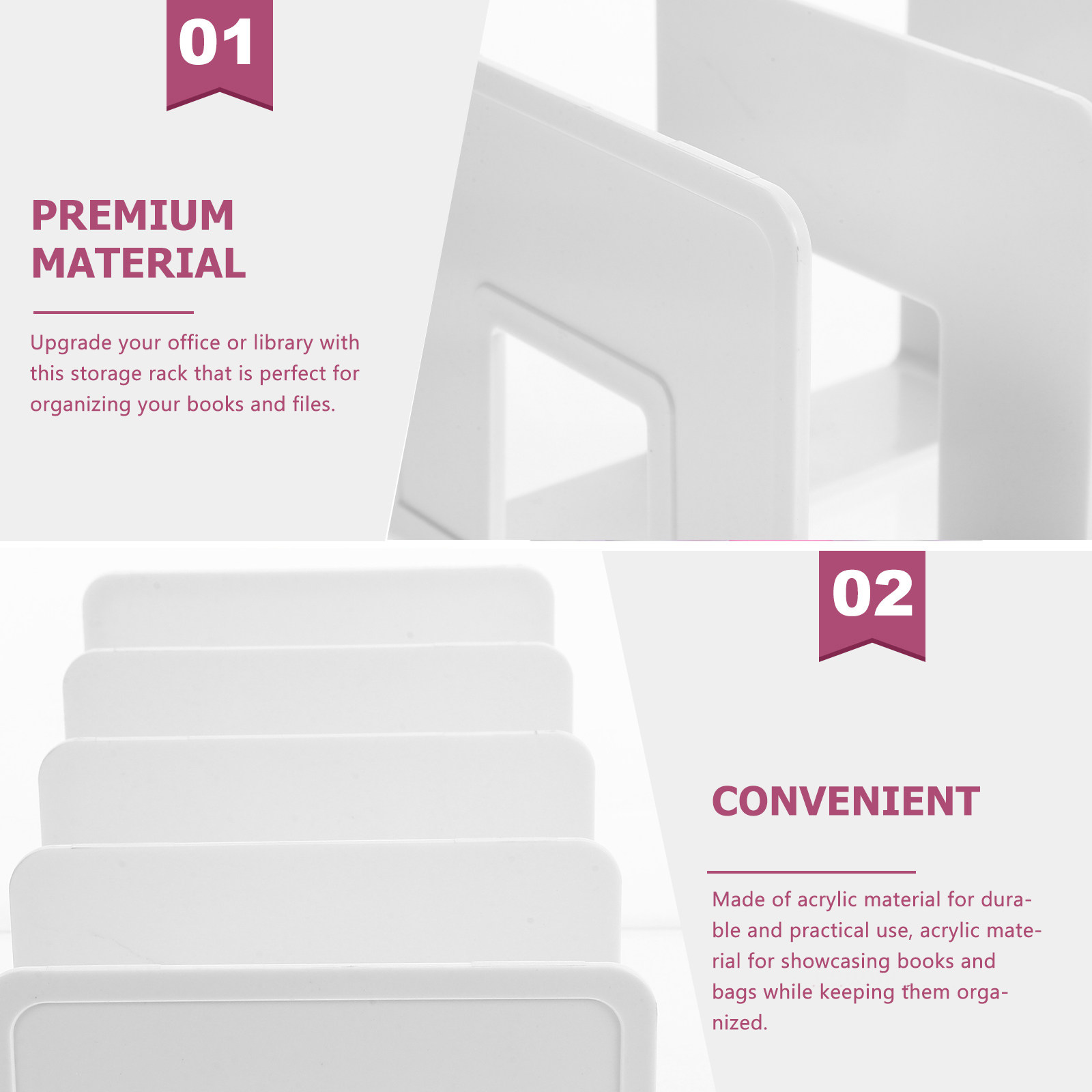 ที่วางเอกสารอะคริลิกแข็งแรง ทน - Magazine Holder Rack บทวิจารณ์และราคา