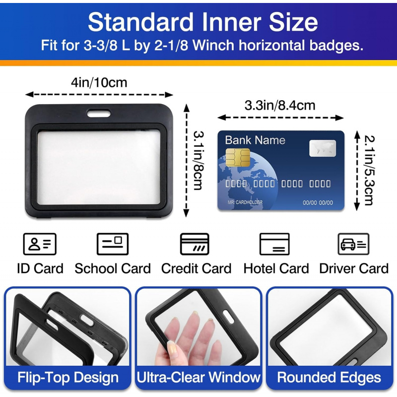 ที่ใส่บัตรประจำตัวพลาสติกแข็งแ - Index Card Holder บทวิจารณ์และราคา
