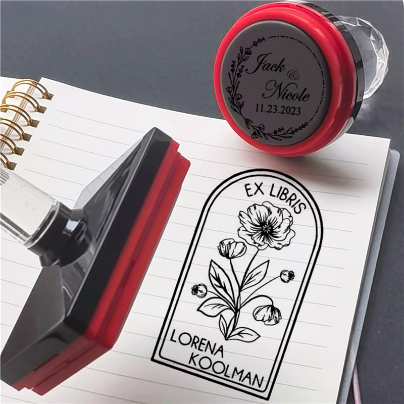ตราประทับโลโก้ส่วนตัวแบบเติมหม - Rubber Date Stamp บทวิจารณ์และราคา