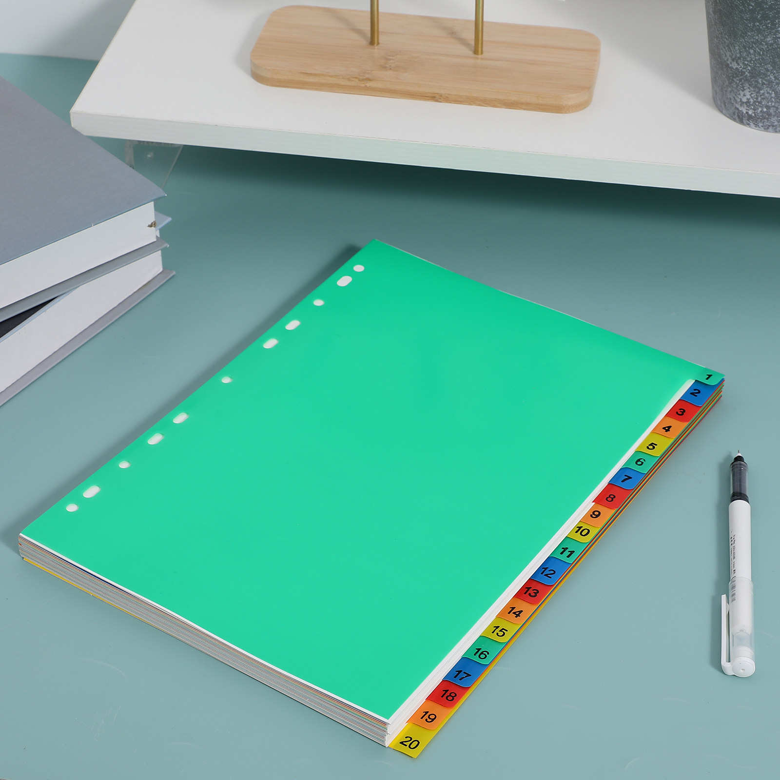 แผ่นแบ่งเอกสารพลาสติกสีสันสดใส - Tab Divider A4 บทวิจารณ์และราคา